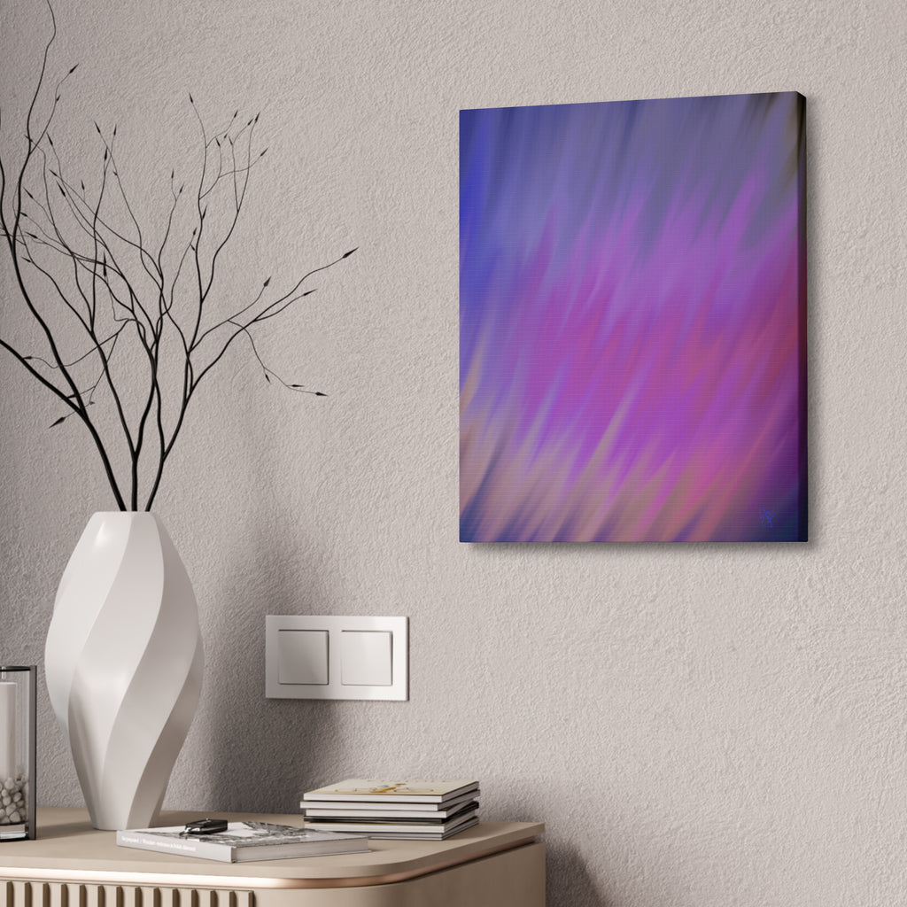 Abstract Purple Gradient Canvas Wall Art — Stretched 1.5"