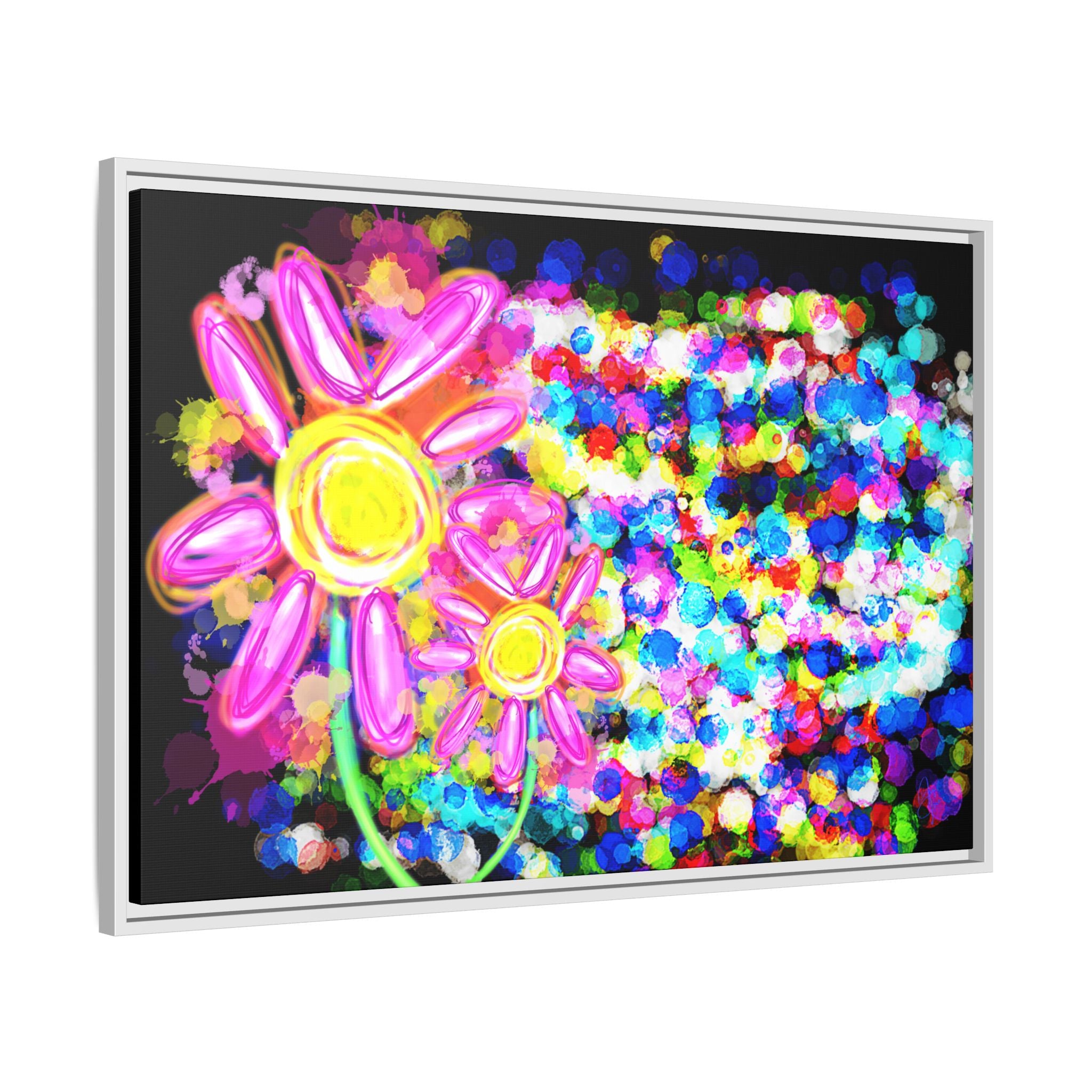 Playful Color Matte Canvas Framed Wall Art