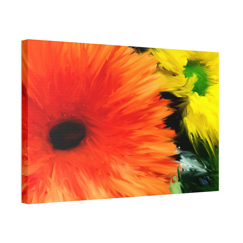 Sunflower Burst Canvas Wall Art - Stretched 1.5"