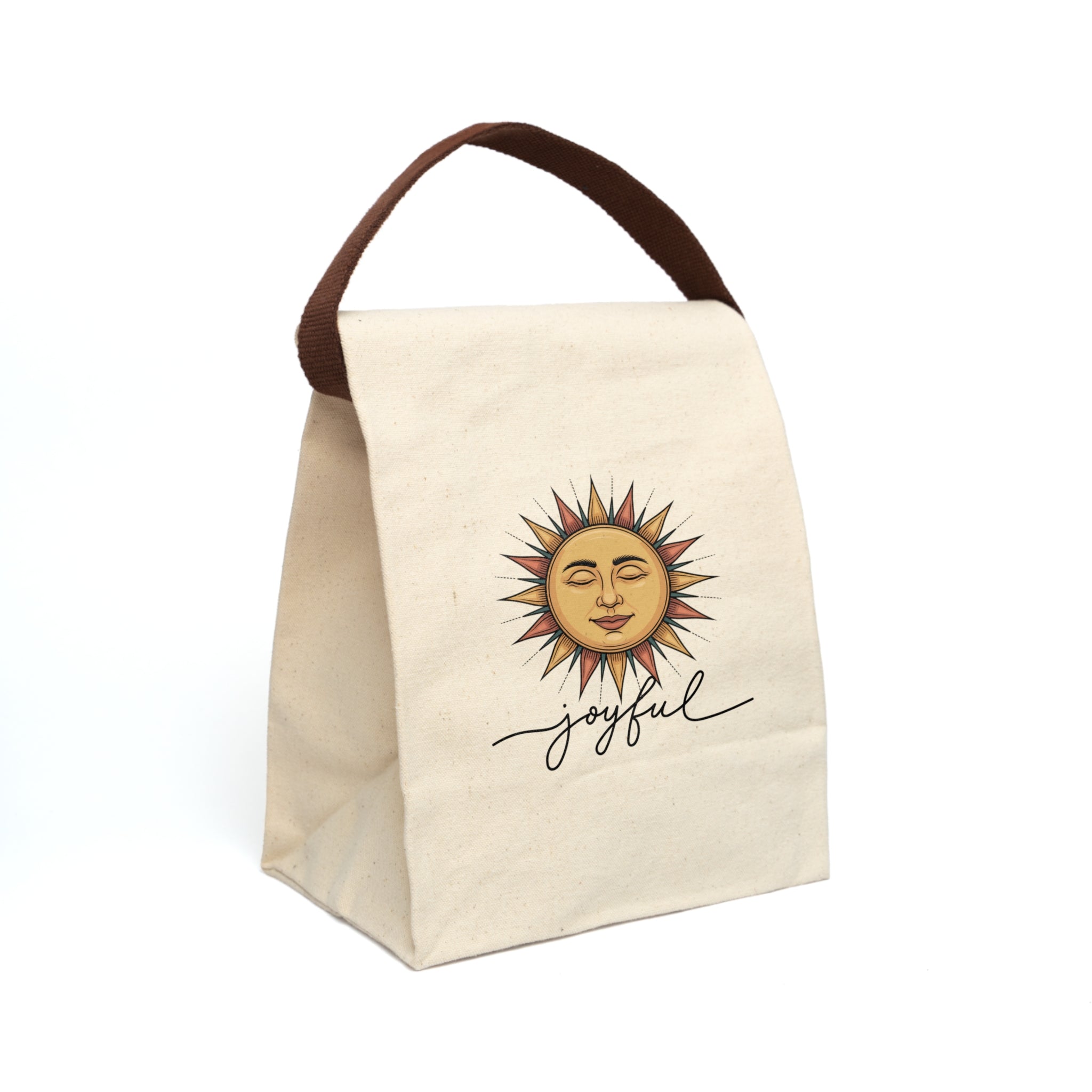 Sunshine Canvas Lunch Bag with Strap