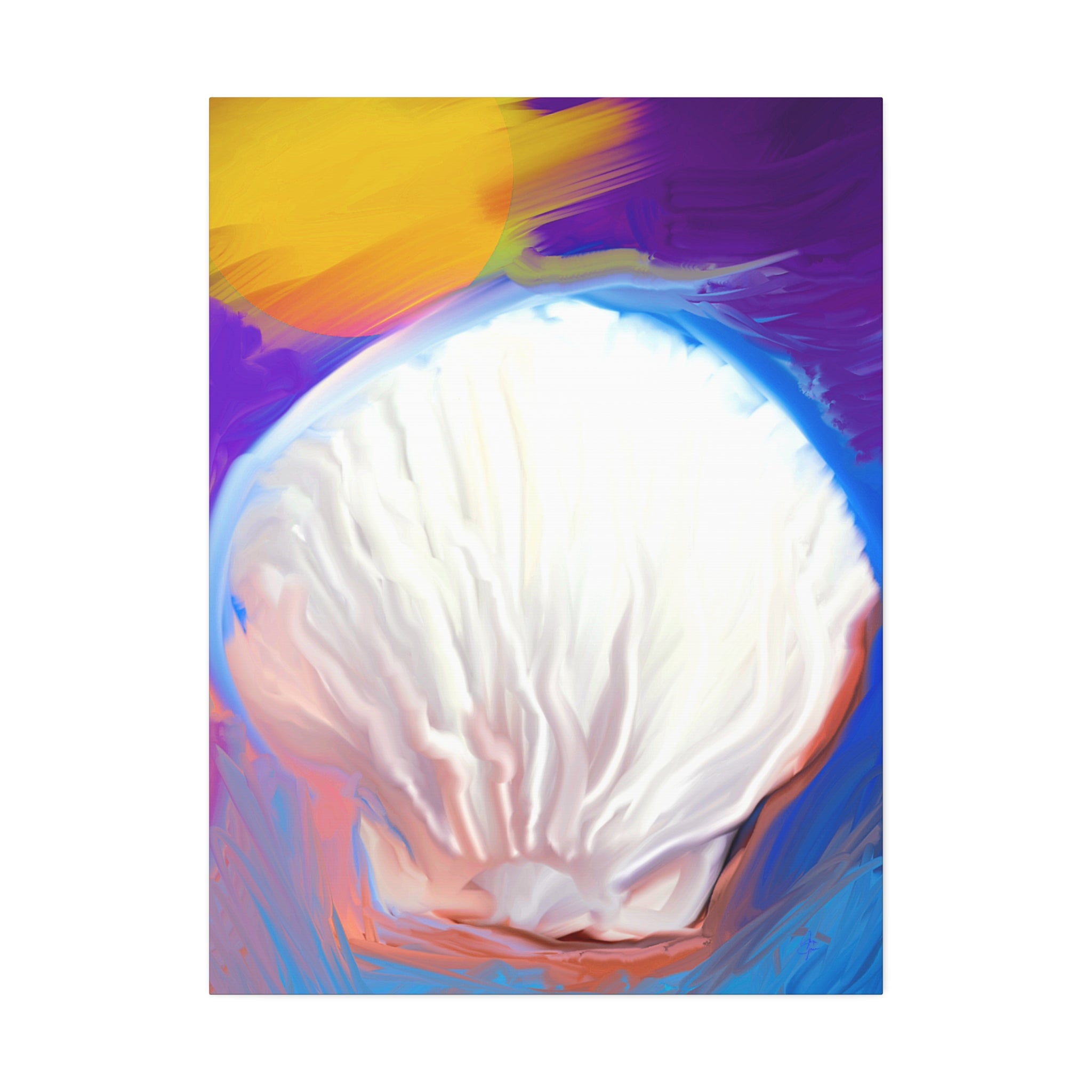 Seashell Dream Canvas Stretch — Pastel Beach Wall Art (1.5" Stretched)