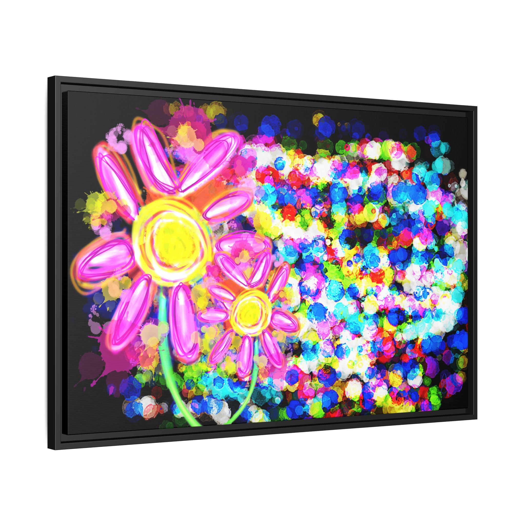 Playful Color Matte Canvas Framed Wall Art