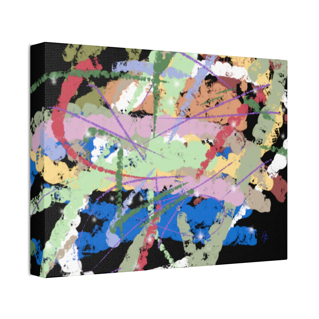 Abstract Color Splash Canvas Print — Vibrant Modern Wall Art (Stretched 1.5")