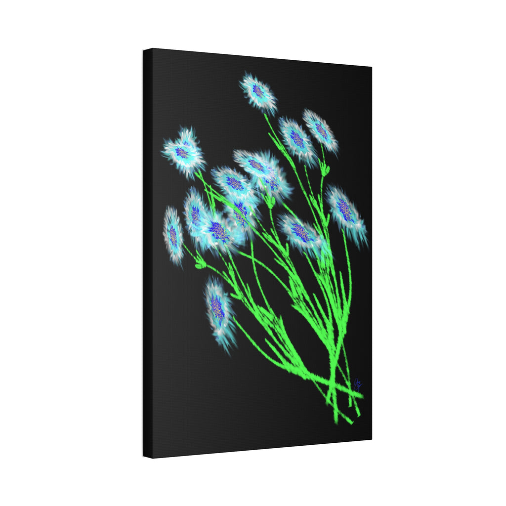Neon Wildflower Canvas Print