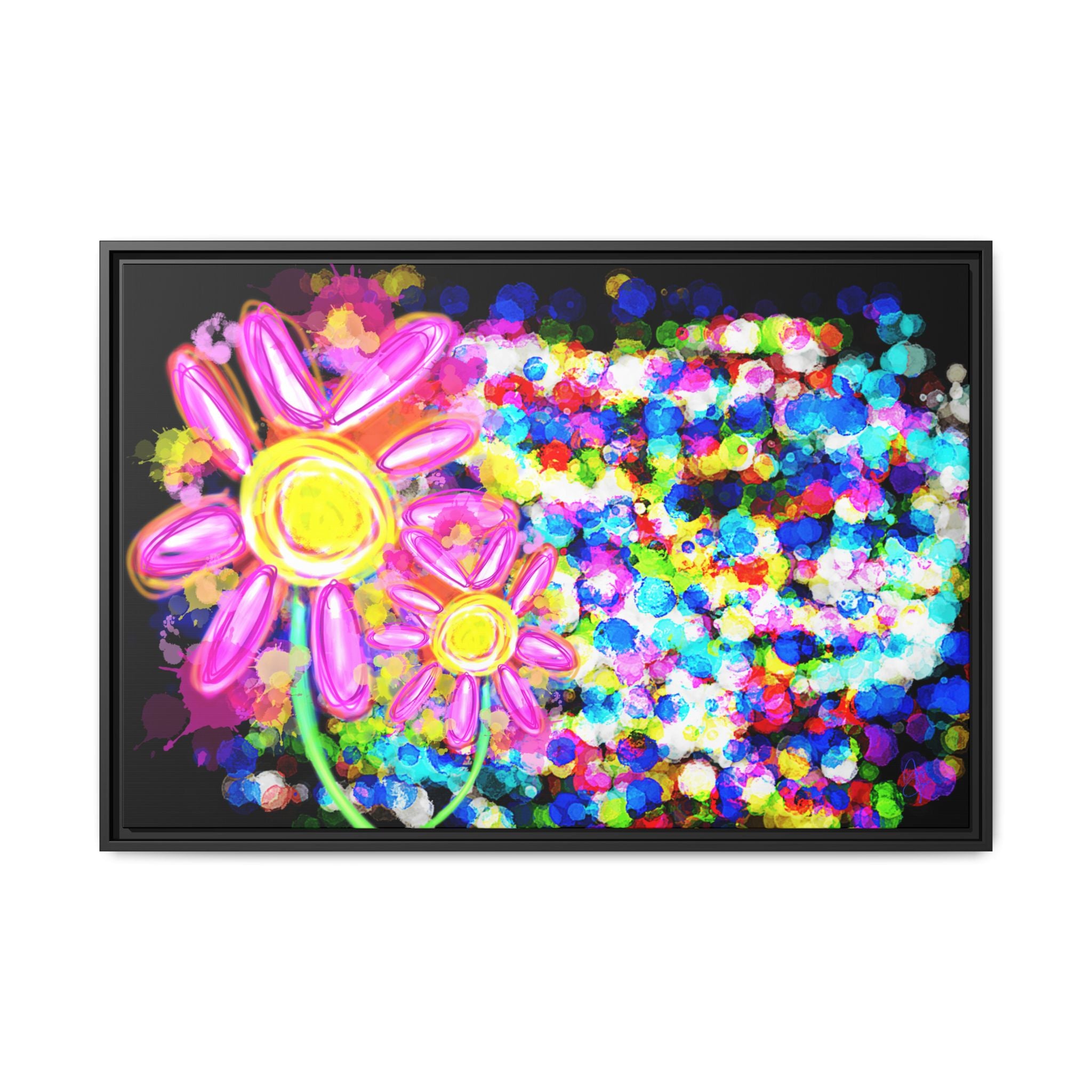 Playful Color Matte Canvas Framed Wall Art