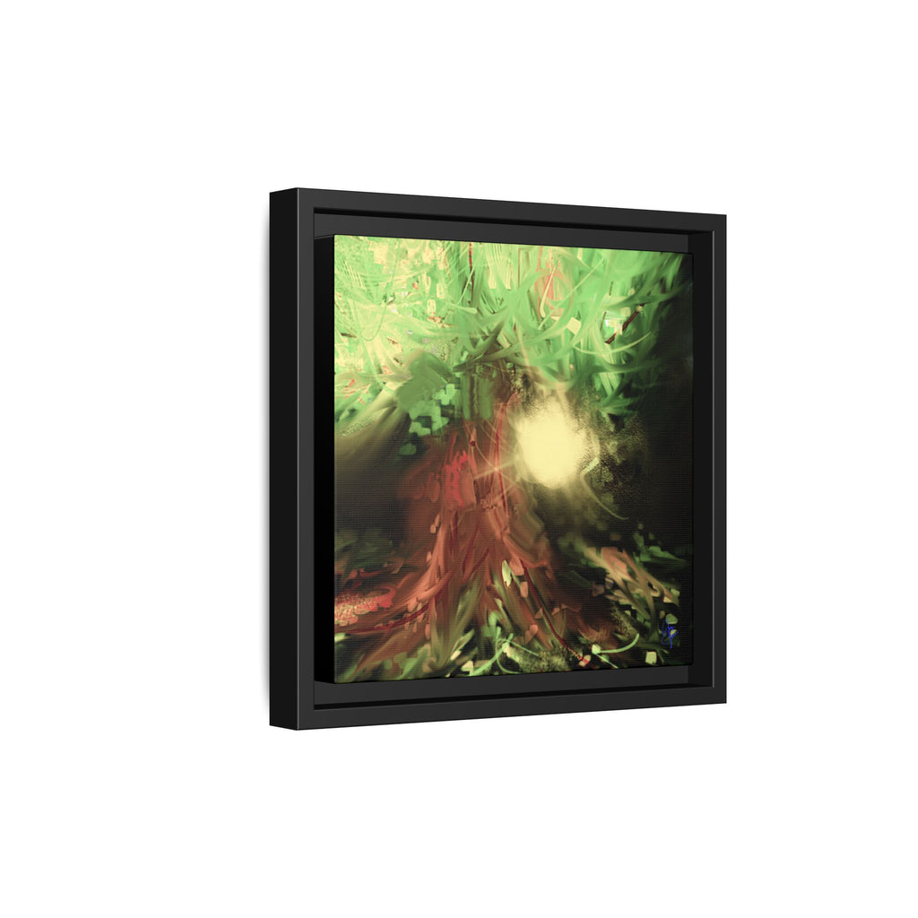 Sunset Tree Matte Canvas Framed Wall Art