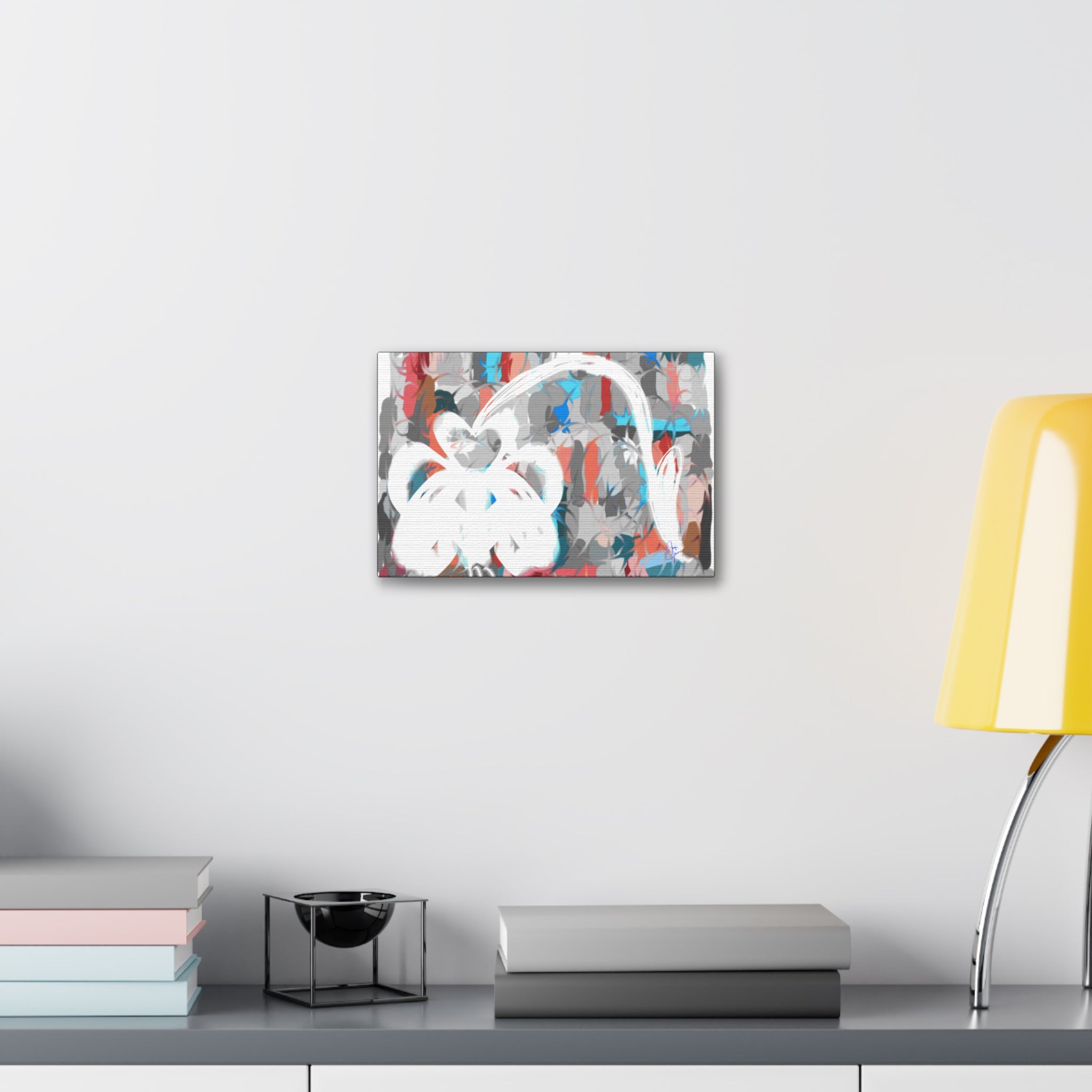 Abstract Coastal Breeze Canvas Print — Modern Stretched Wall Art