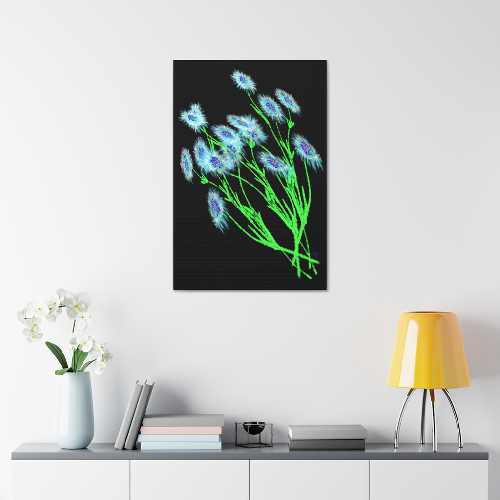 Neon Wildflower Canvas Print