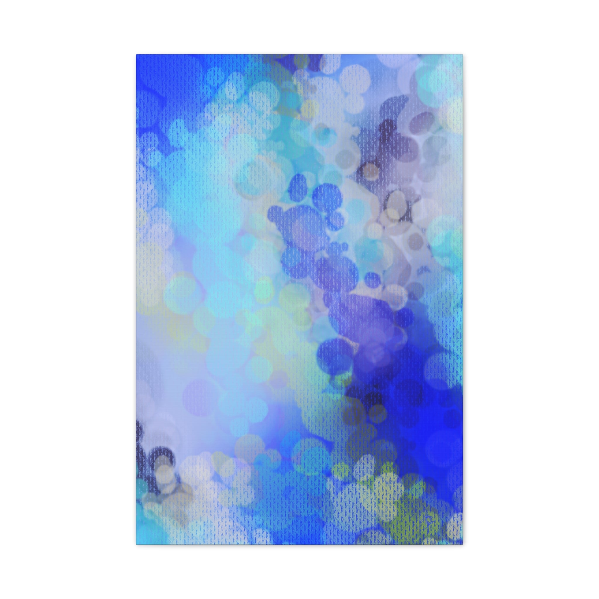 Blue Bokeh Abstract Canvas Print