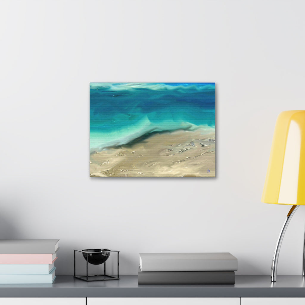 Ocean Waves Canvas Wall Art — Coastal Beach Seascape Canvas Print
