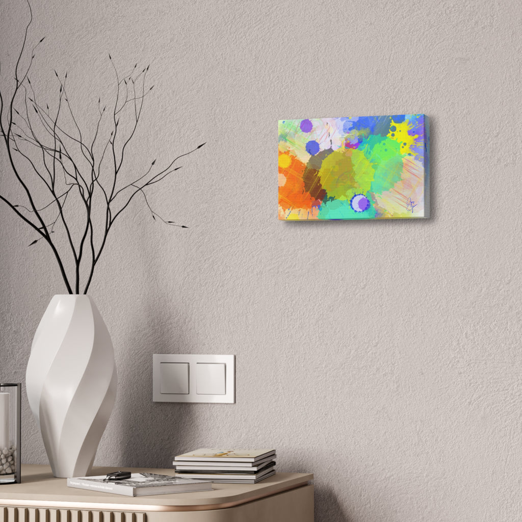 Abstract Color Splash Canvas Print — Stretched 1.5"