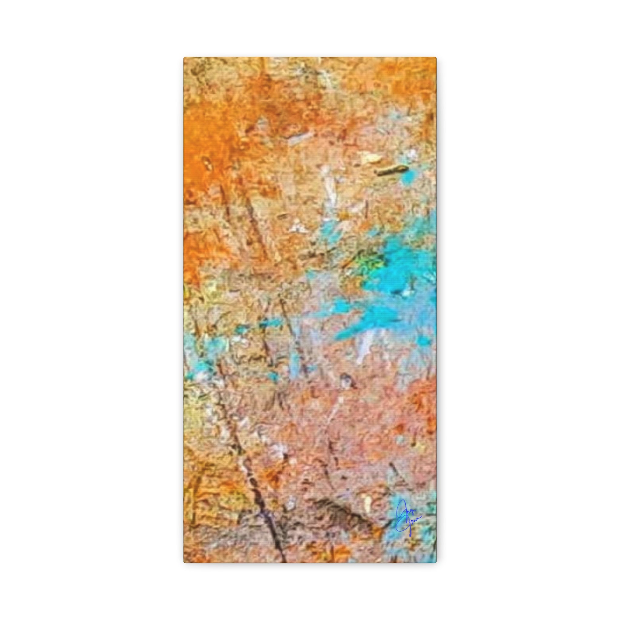 Matte Canvas Wall Art — 'Walk in the Woods' Abstract by Angie Jones (Stretched 1.25")