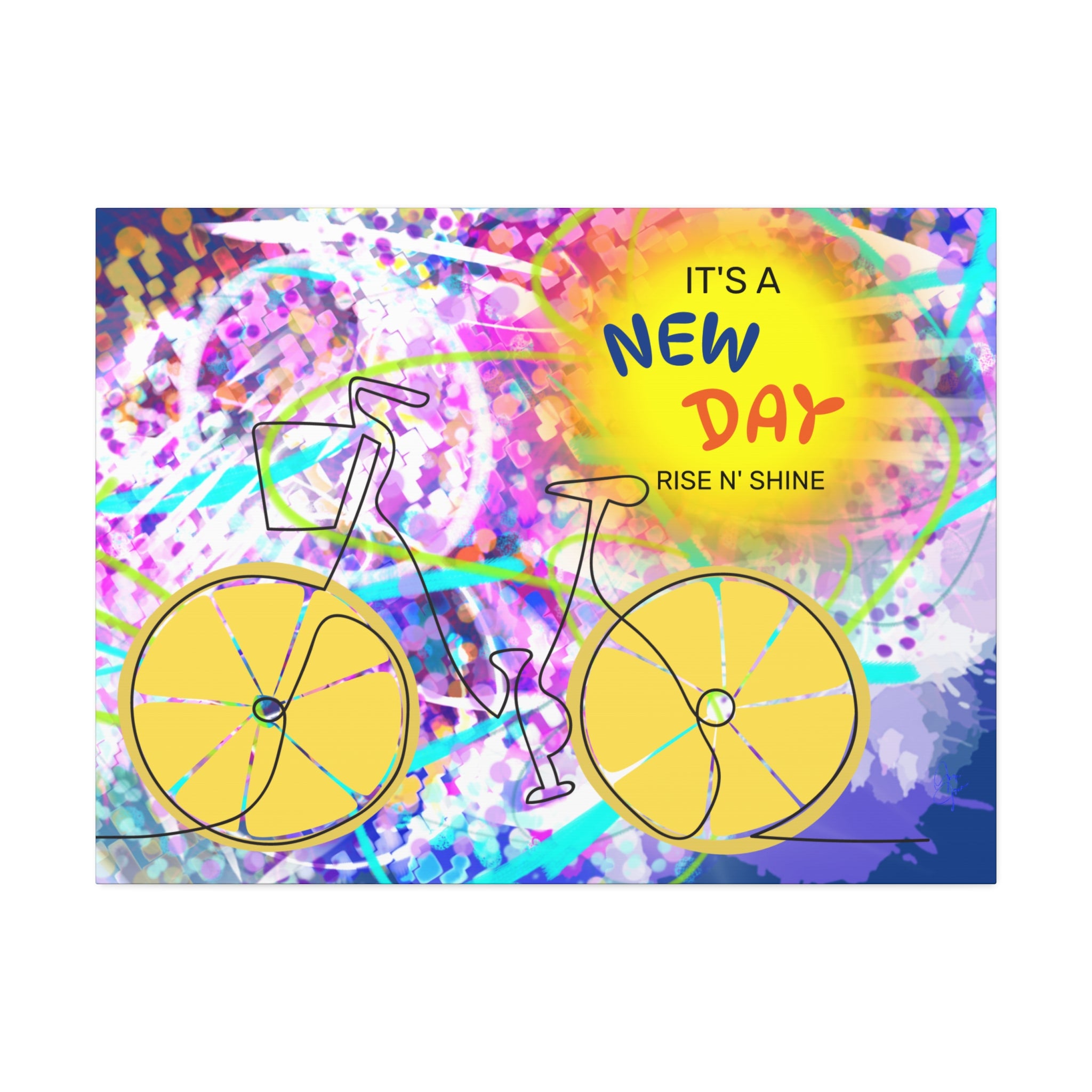 Inspirational Bicycle Canvas Stretched 1.5"