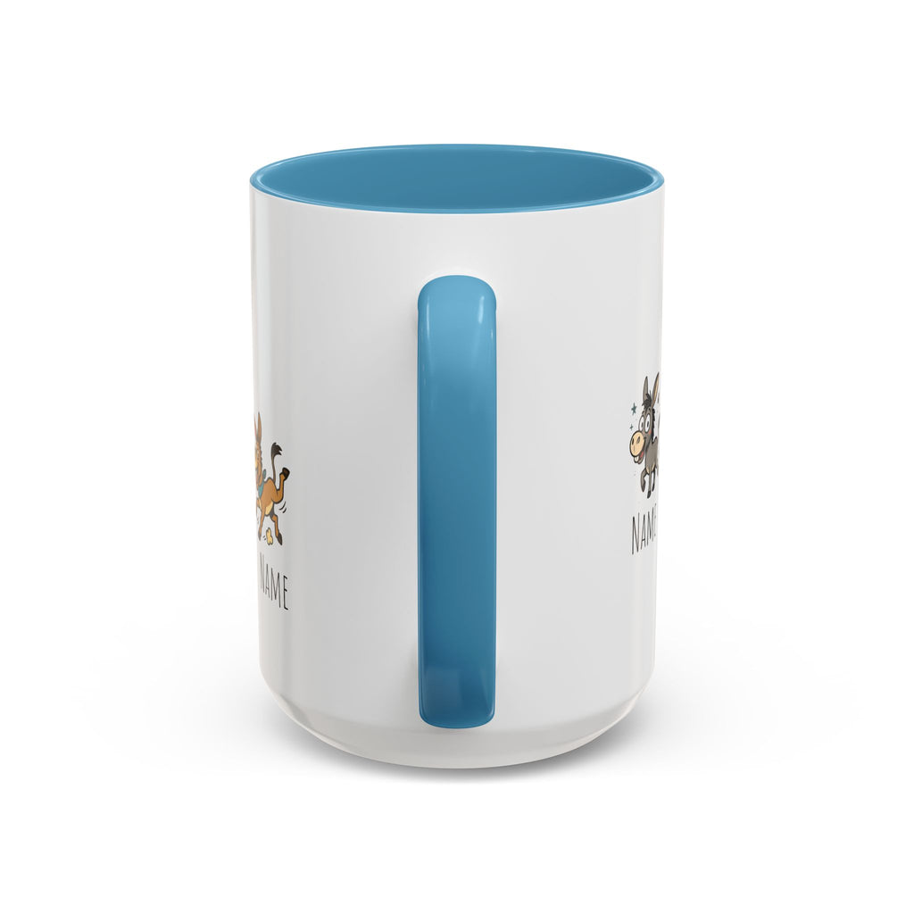 Boss In The Asses Personalized Donkey Coffee Mug — Funny Name Gift (11/15oz)