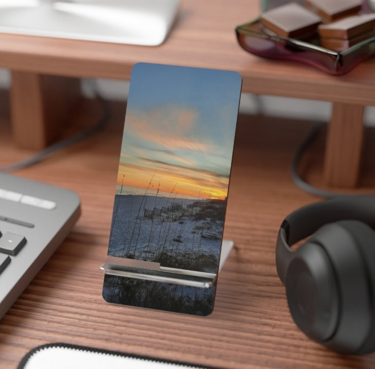 Sunset Beach Phone Stand — Mobile Display Stand for Smartphones