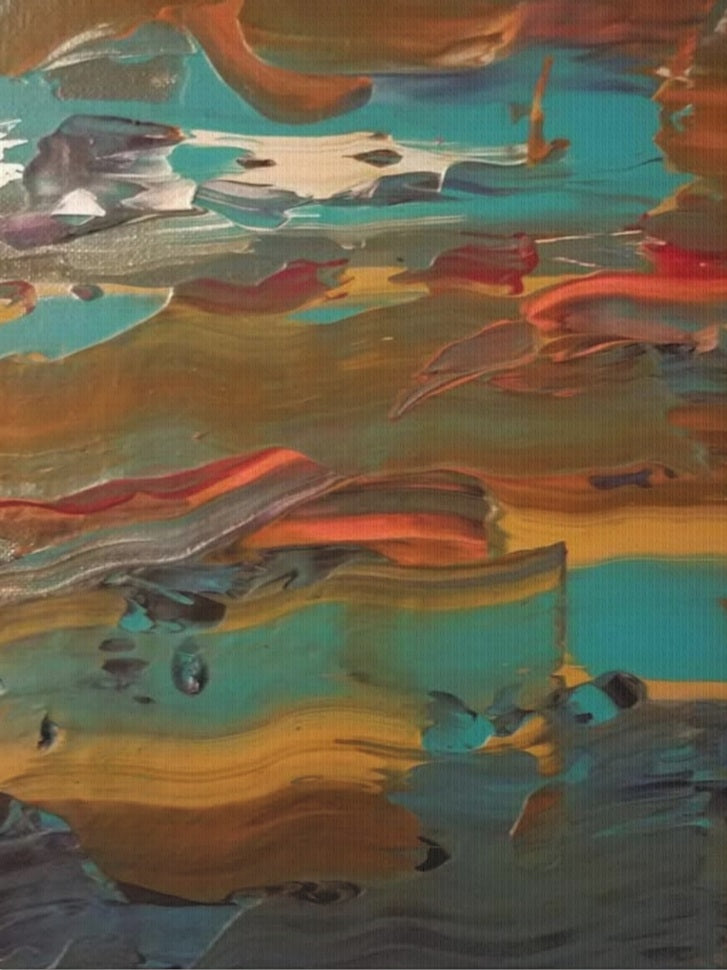 Abstract Colorwave Matte Canvas Print — Stretched 1.25" Wall Art