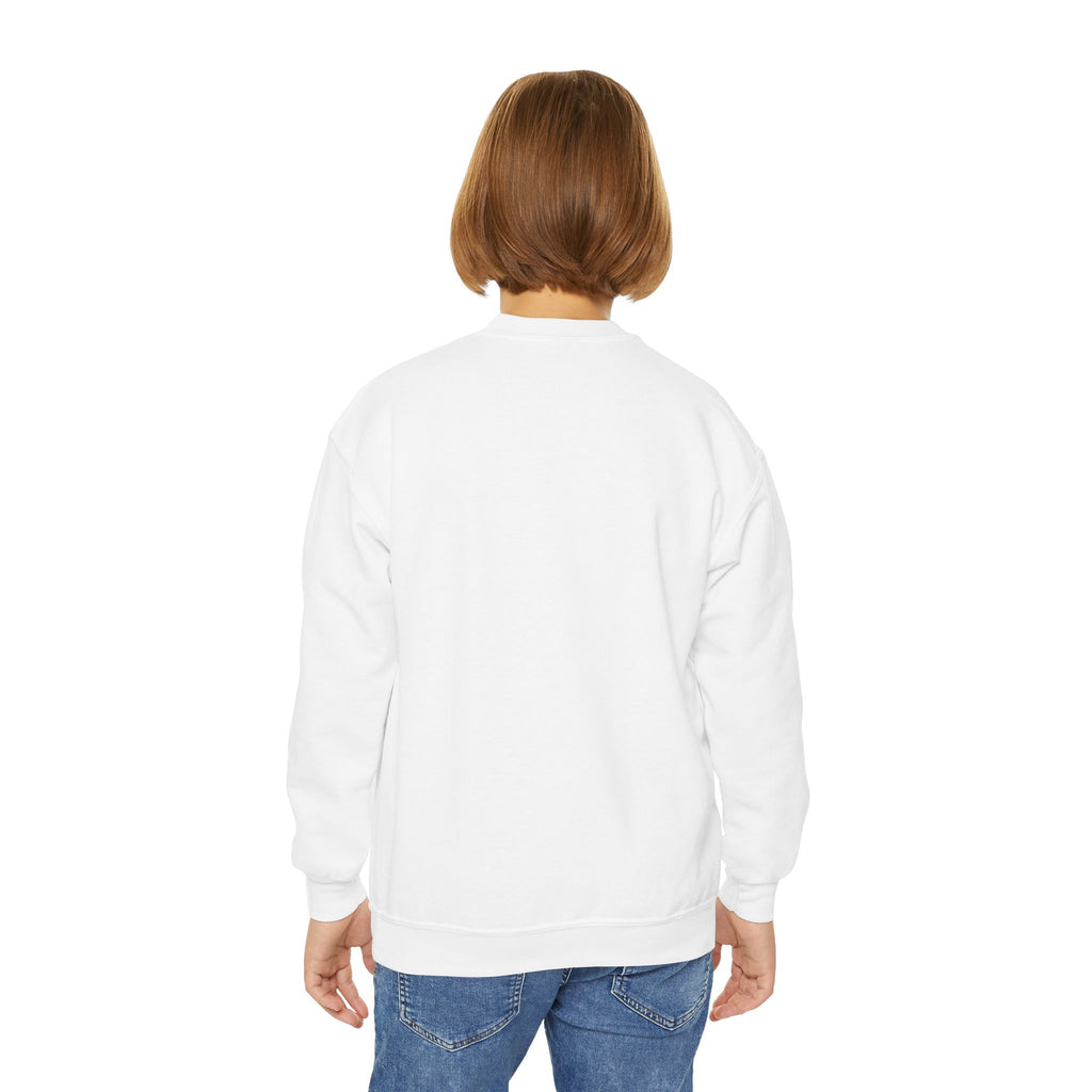 Axolotl Crewneck Sweatshirt — Cute Pink Axolotl with Sunglasses & Sunset