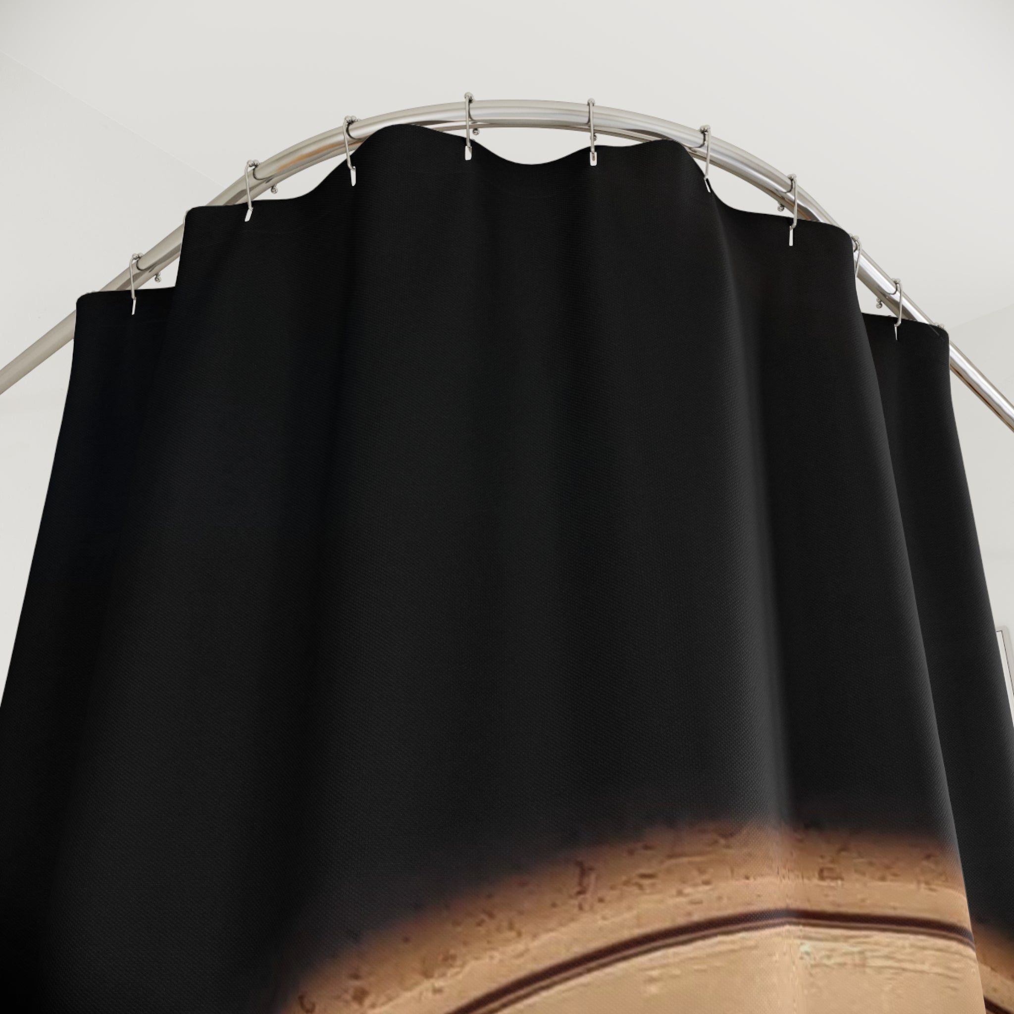 Elegant Candle-Themed Shower Curtain