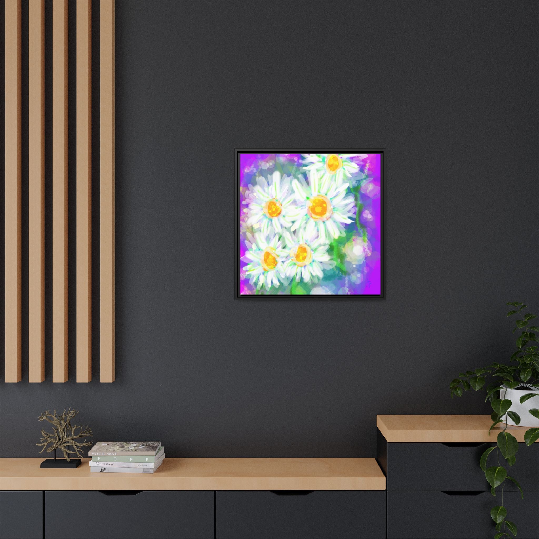 Matte Canvas, Framed (Multi-color)