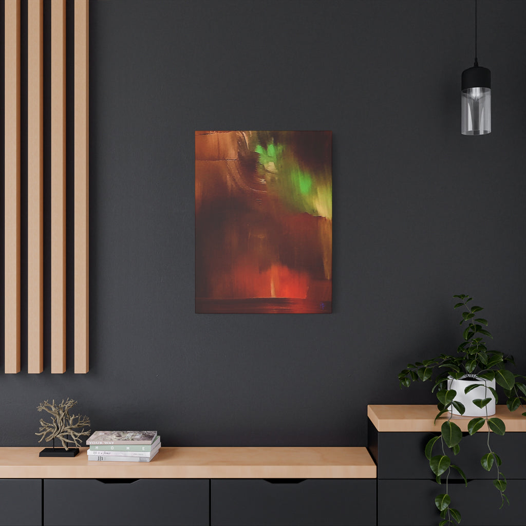Sunset Sail Matte Canvas Wall Art — Abstract Sailing Into the Sunset (Stretched)