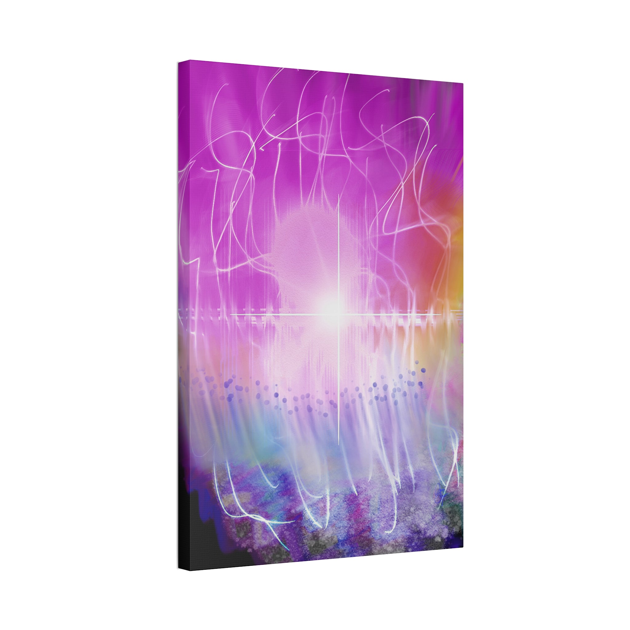 Abstract Radiant Light Canvas