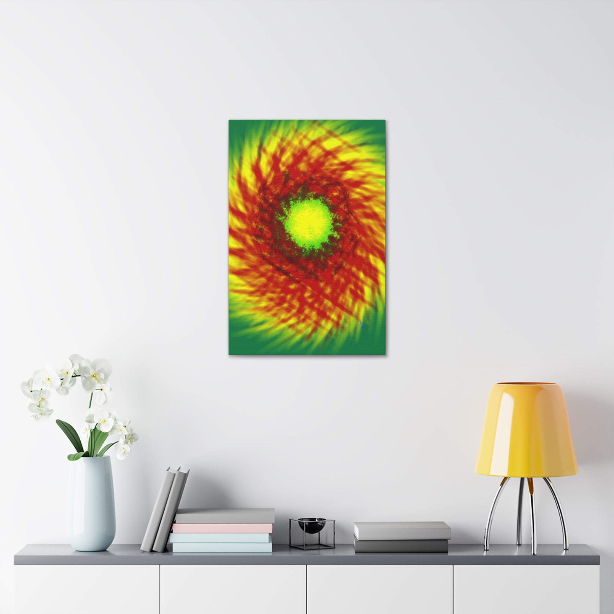 Glowing Blossom Canvas Stretched 1.5"
