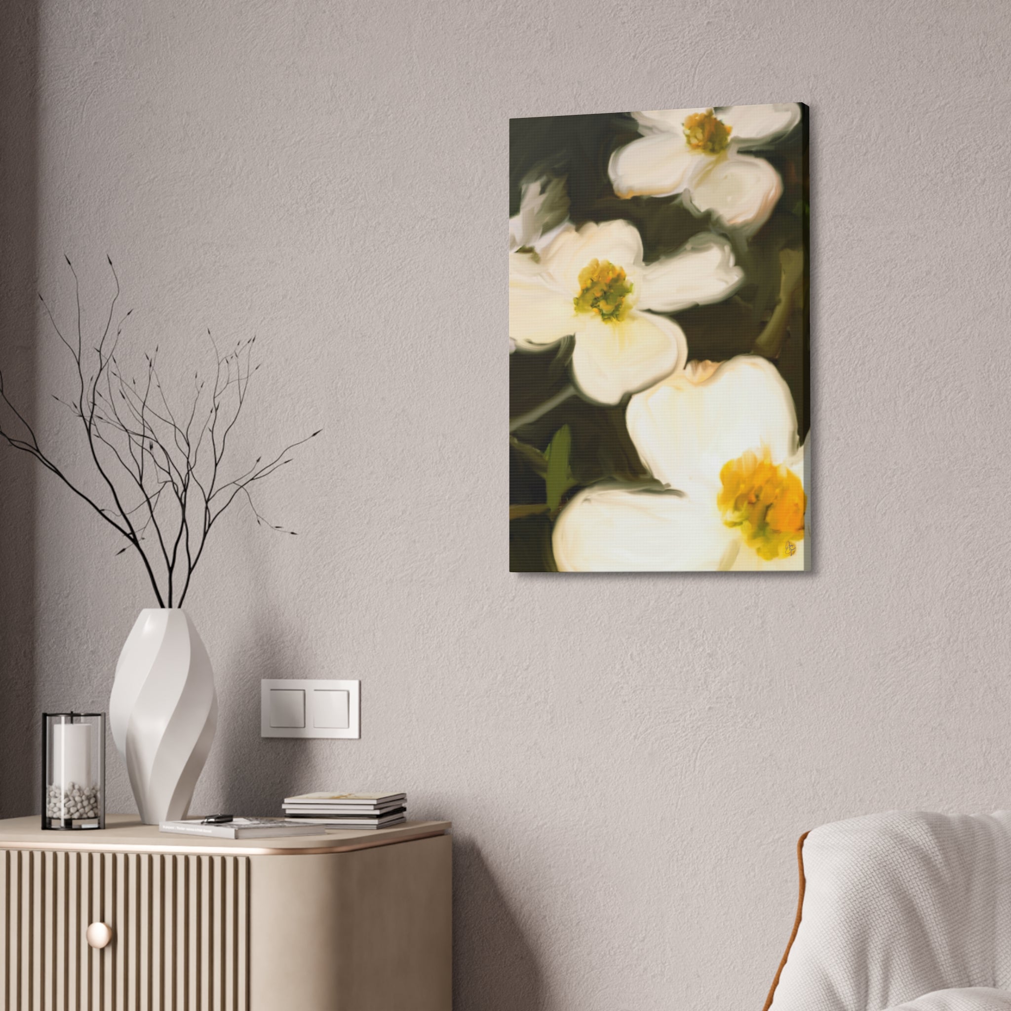 Davey Dogwood Park Palestine TX Canvas Wall Art