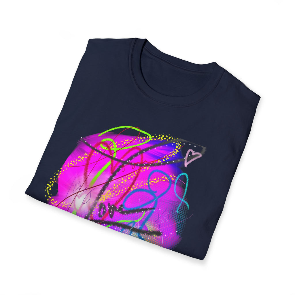 Abstract Neon Love T-Shirt — Colorful Graffiti Art Tee