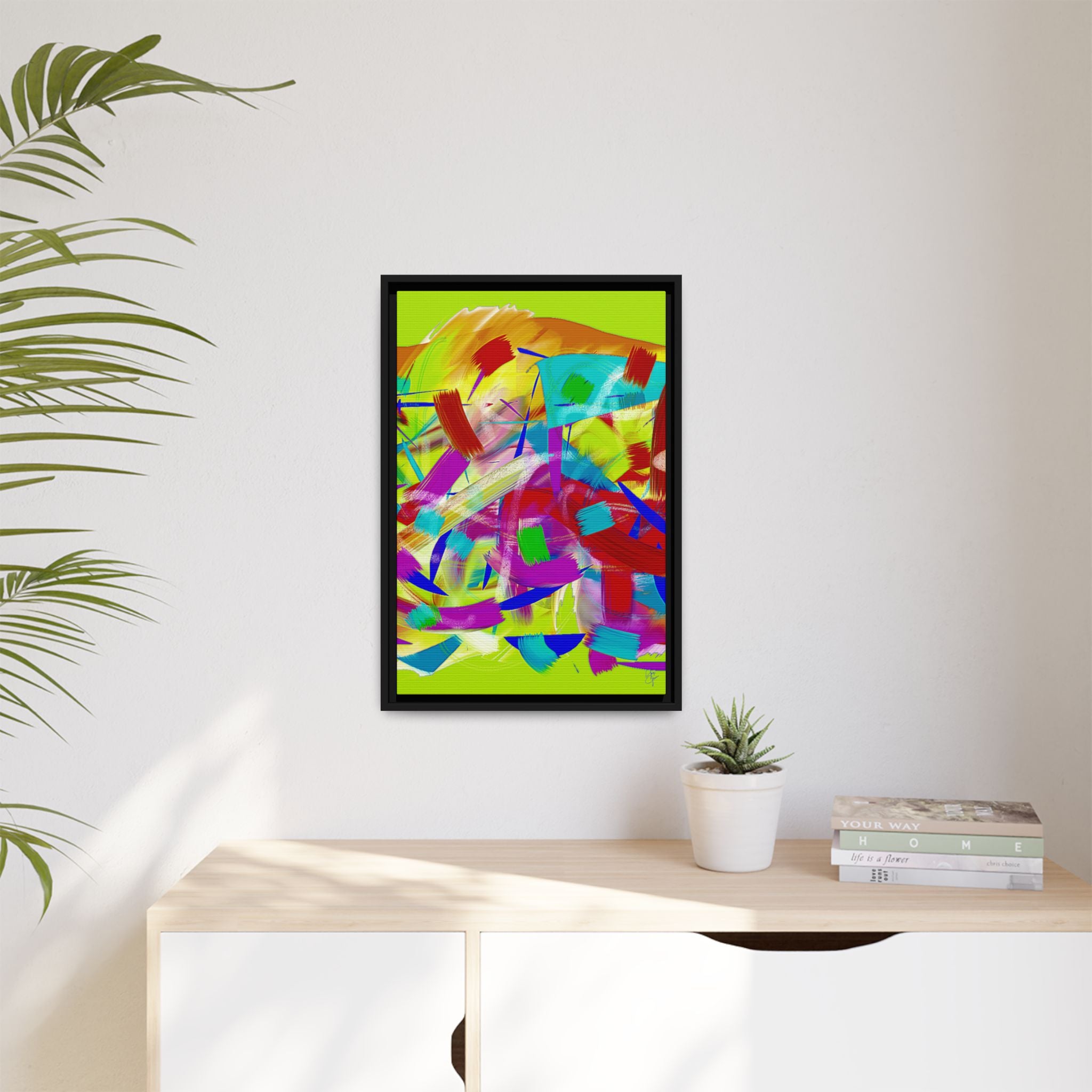 Matte Canvas, Framed (Multi-color)