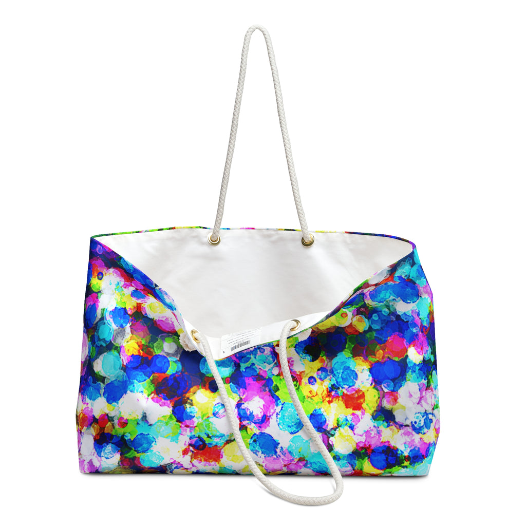 Color Burst Weekender Bag — Bright Abstract Travel Tote