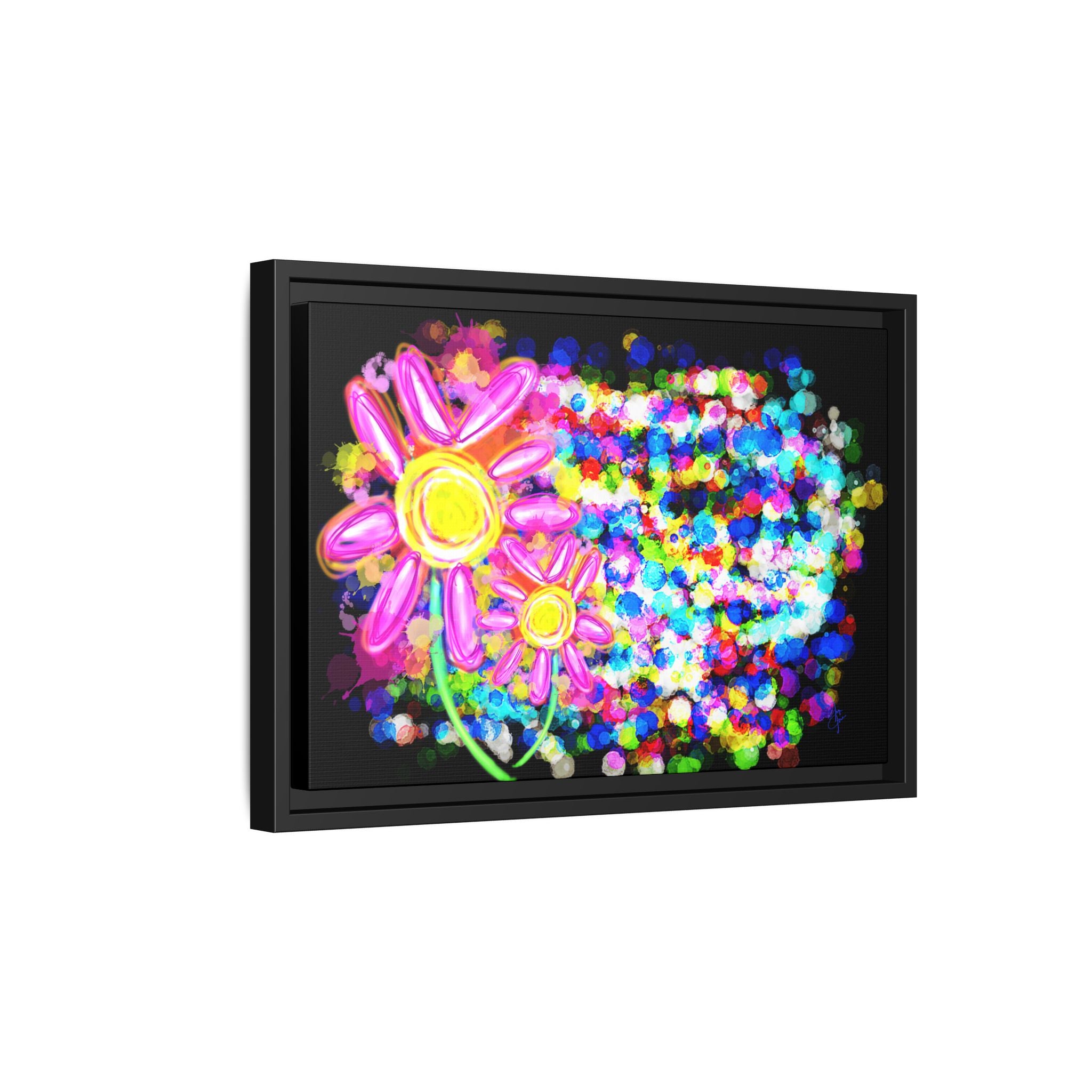 Playful Color Matte Canvas Framed Wall Art