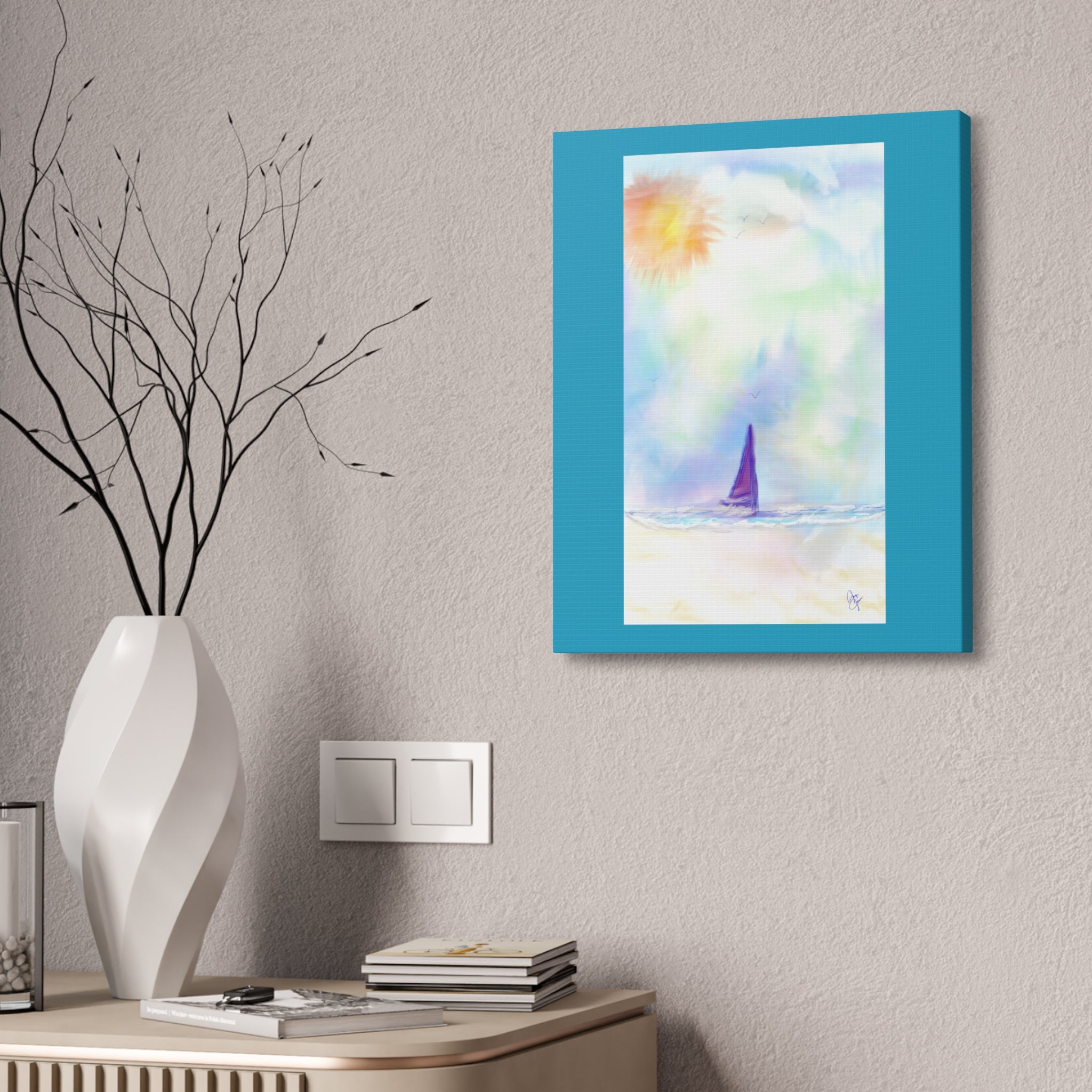 Sailboat Seascape Canvas