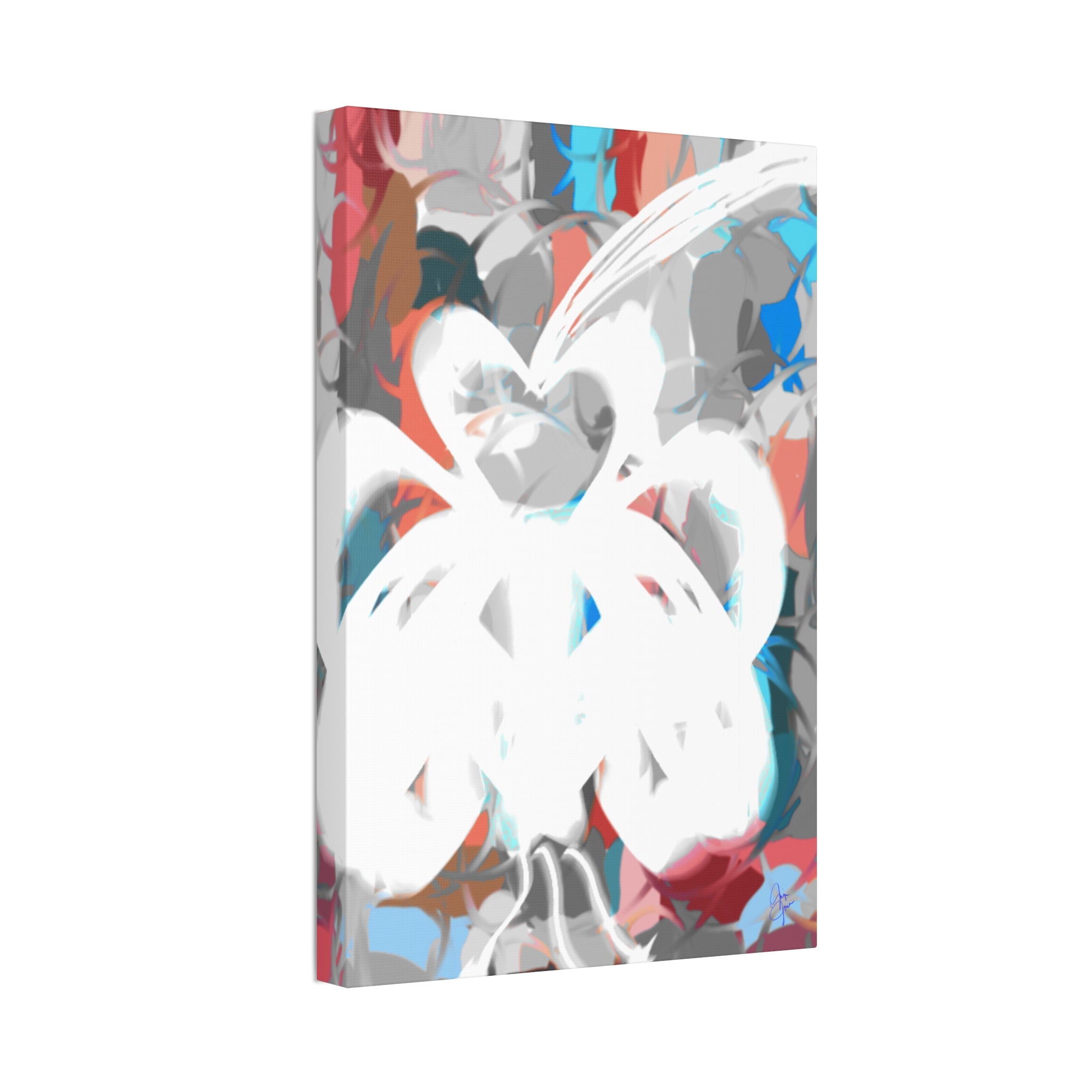 Abstract Coastal Breeze Canvas Print — Modern Stretched Wall Art