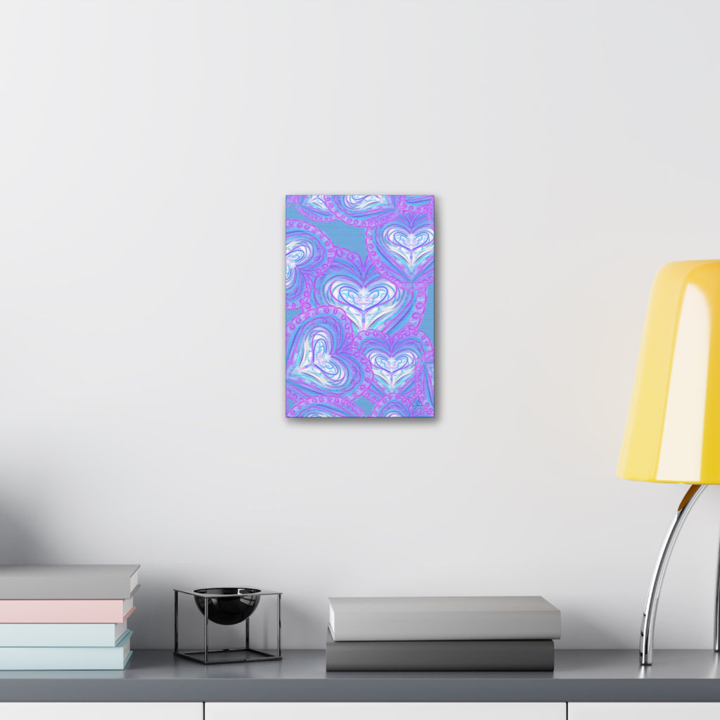 Pastel Heart Swirl Canvas Print — Stretched 1.5"