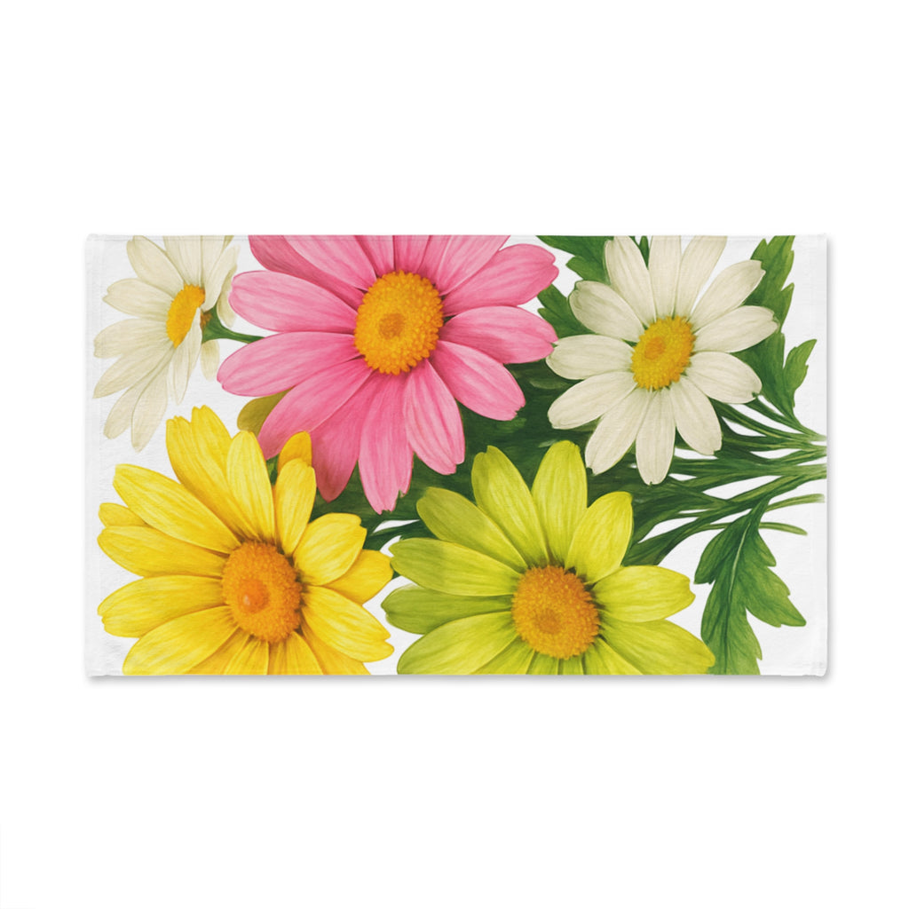 Daisy Bouquet Hand Towel — Bright Floral Kitchen & Bath Decor