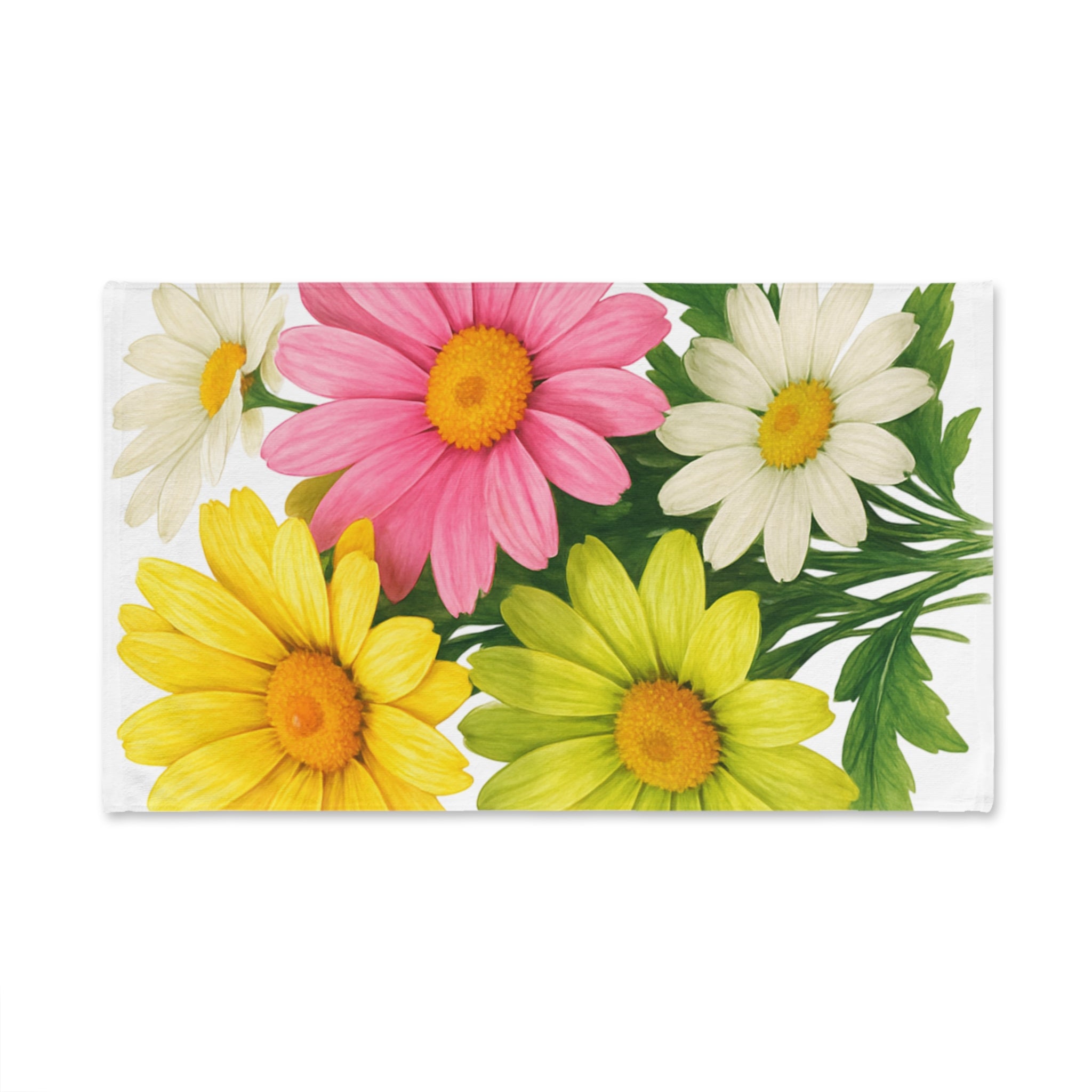 Daisy Bouquet Hand Towel — Bright Floral Kitchen & Bath Decor