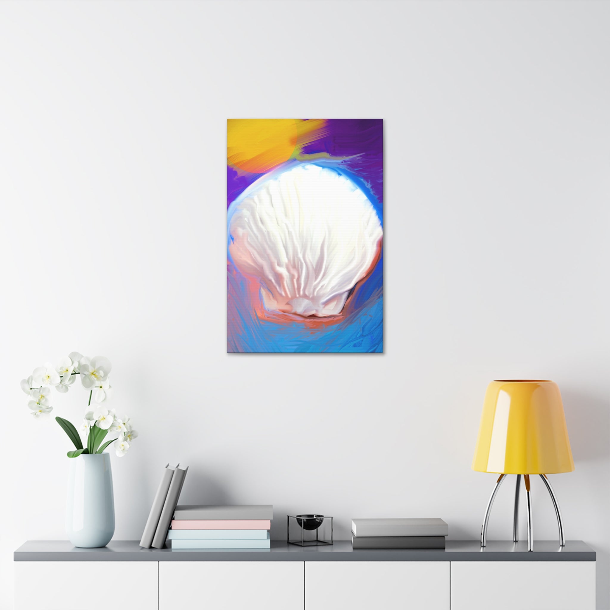 Seashell Dream Canvas Stretch — Pastel Beach Wall Art (1.5" Stretched)