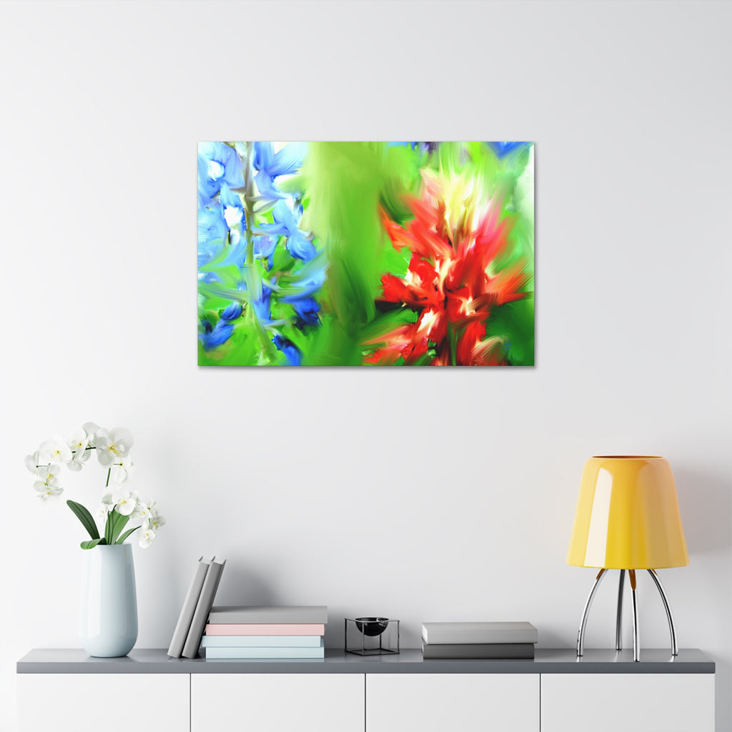 Texas Girl Bluebonnet Canvas
