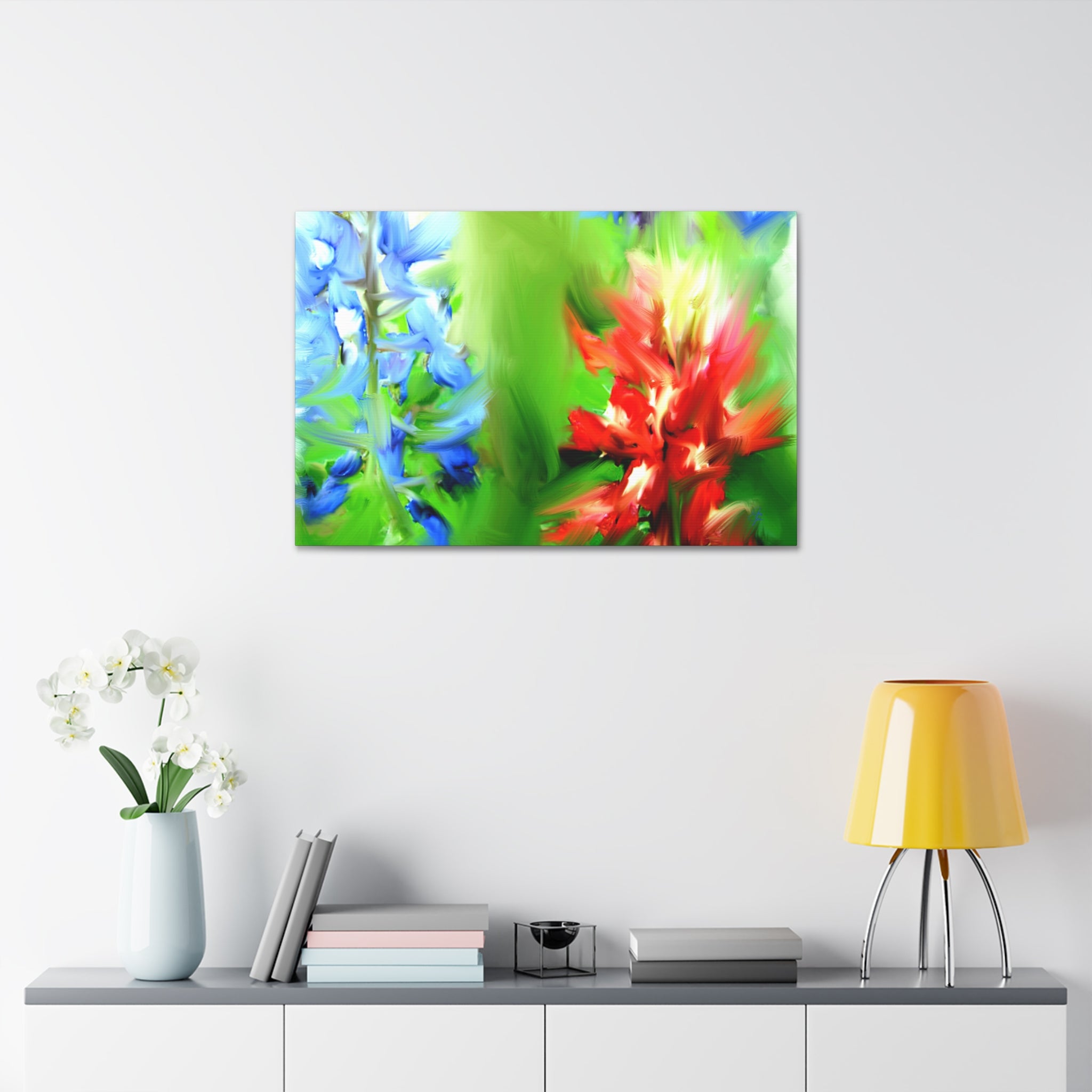 Texas Girl Bluebonnet Canvas