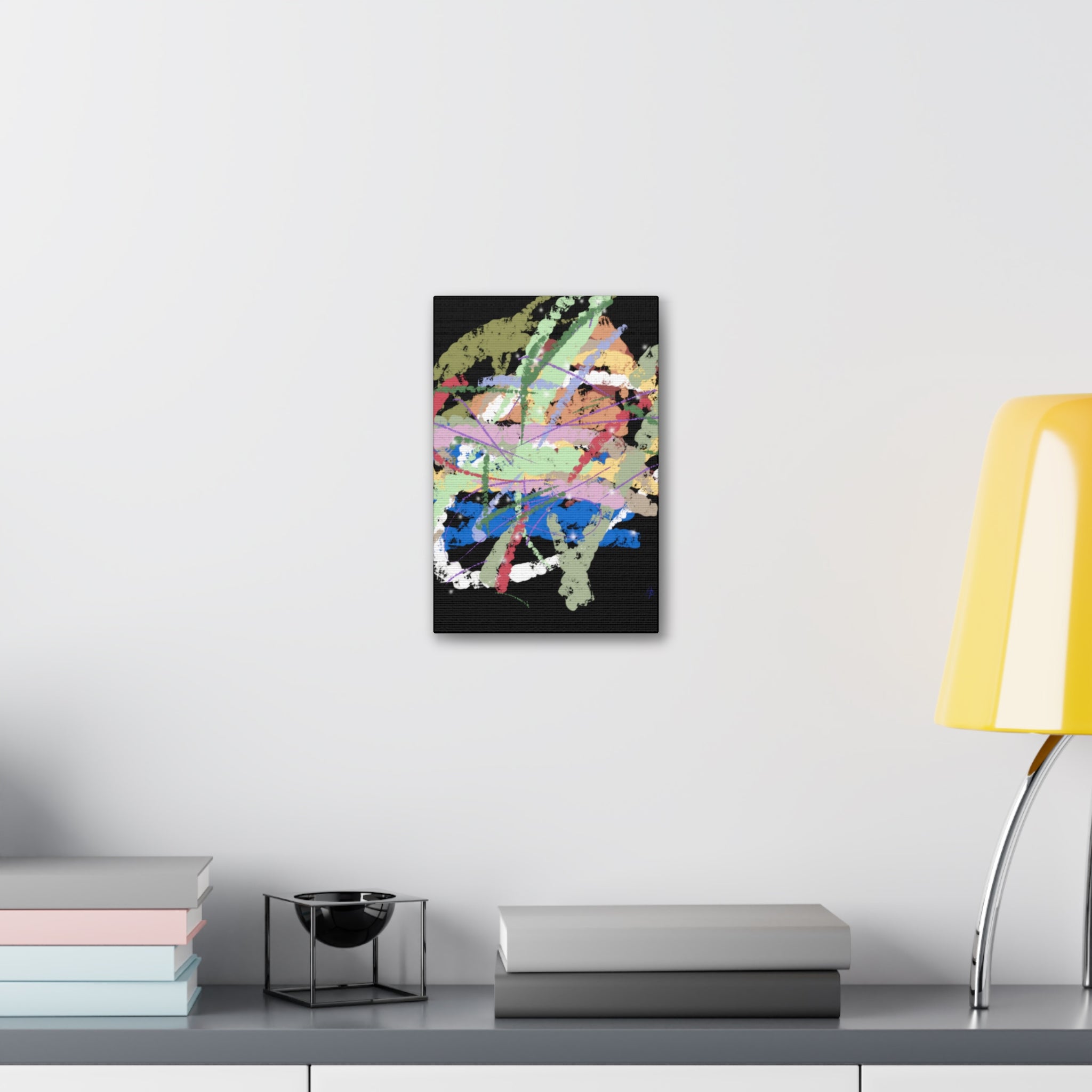 Abstract Color Splash Canvas Print — Vibrant Modern Wall Art (Stretched 1.5")