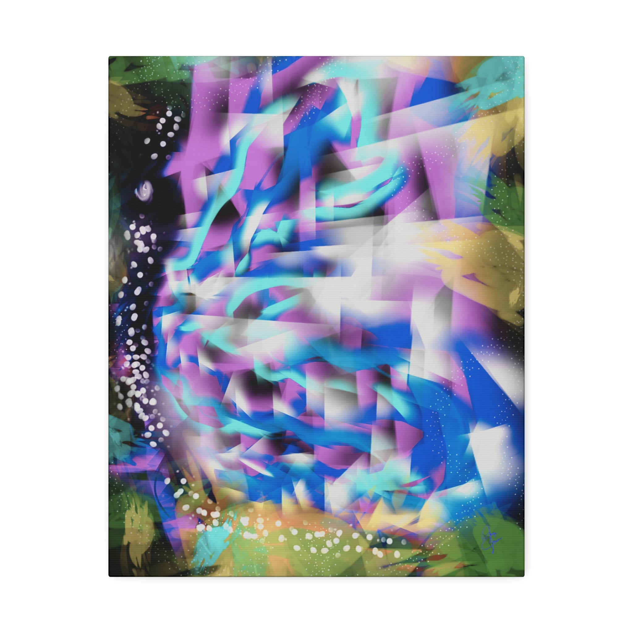 Geometric Butterfly Canvas Stretched 1.5"