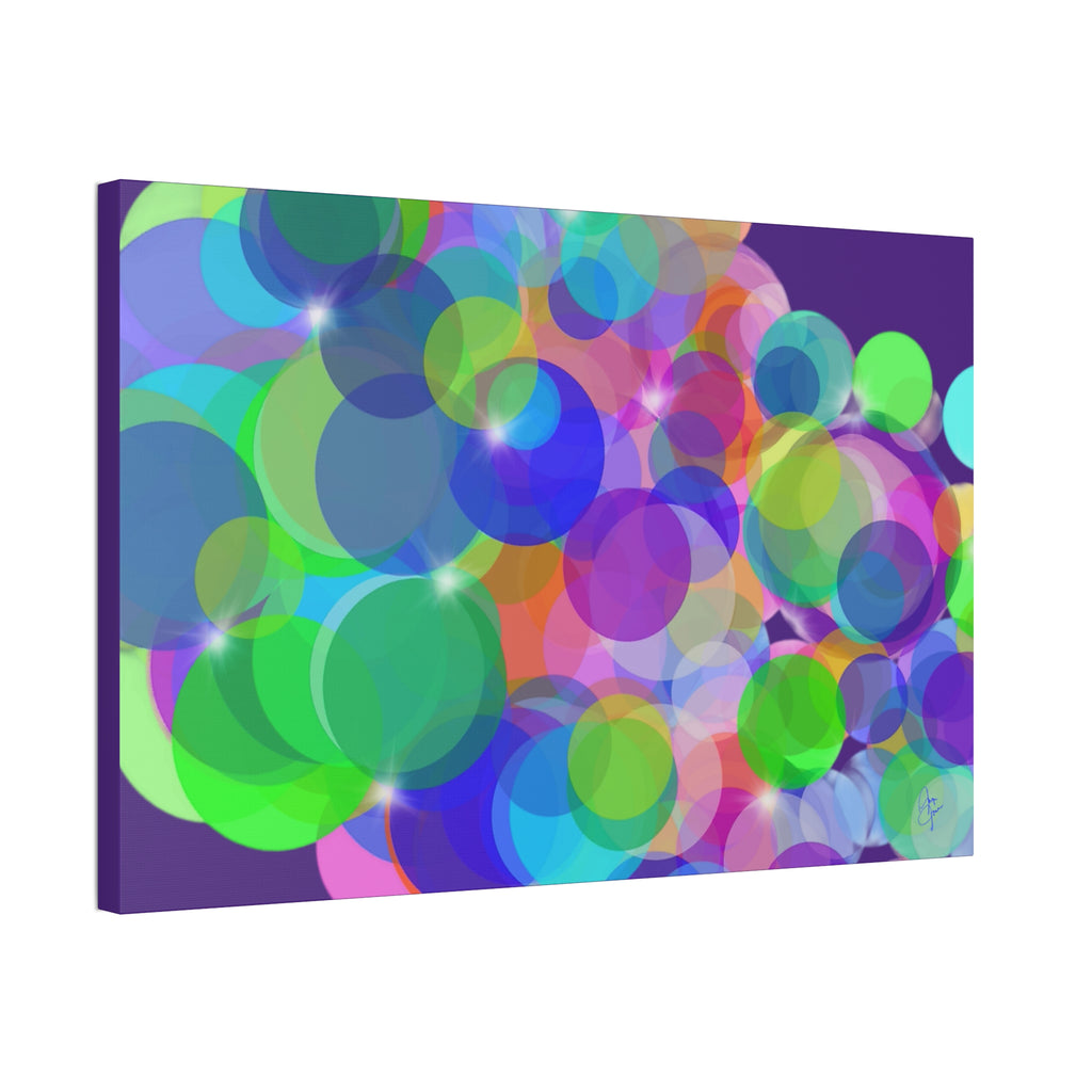 Abstract Colorful Bokeh Canvas Print — Vibrant Stretched Wall Art