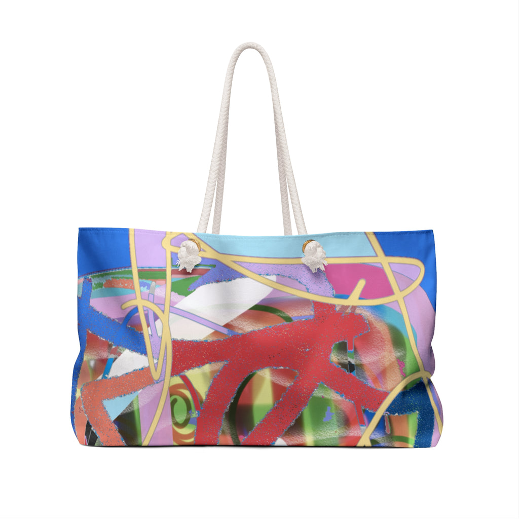 Abstract Graffiti Weekender Bag — Colorful Street Art Travel Tote
