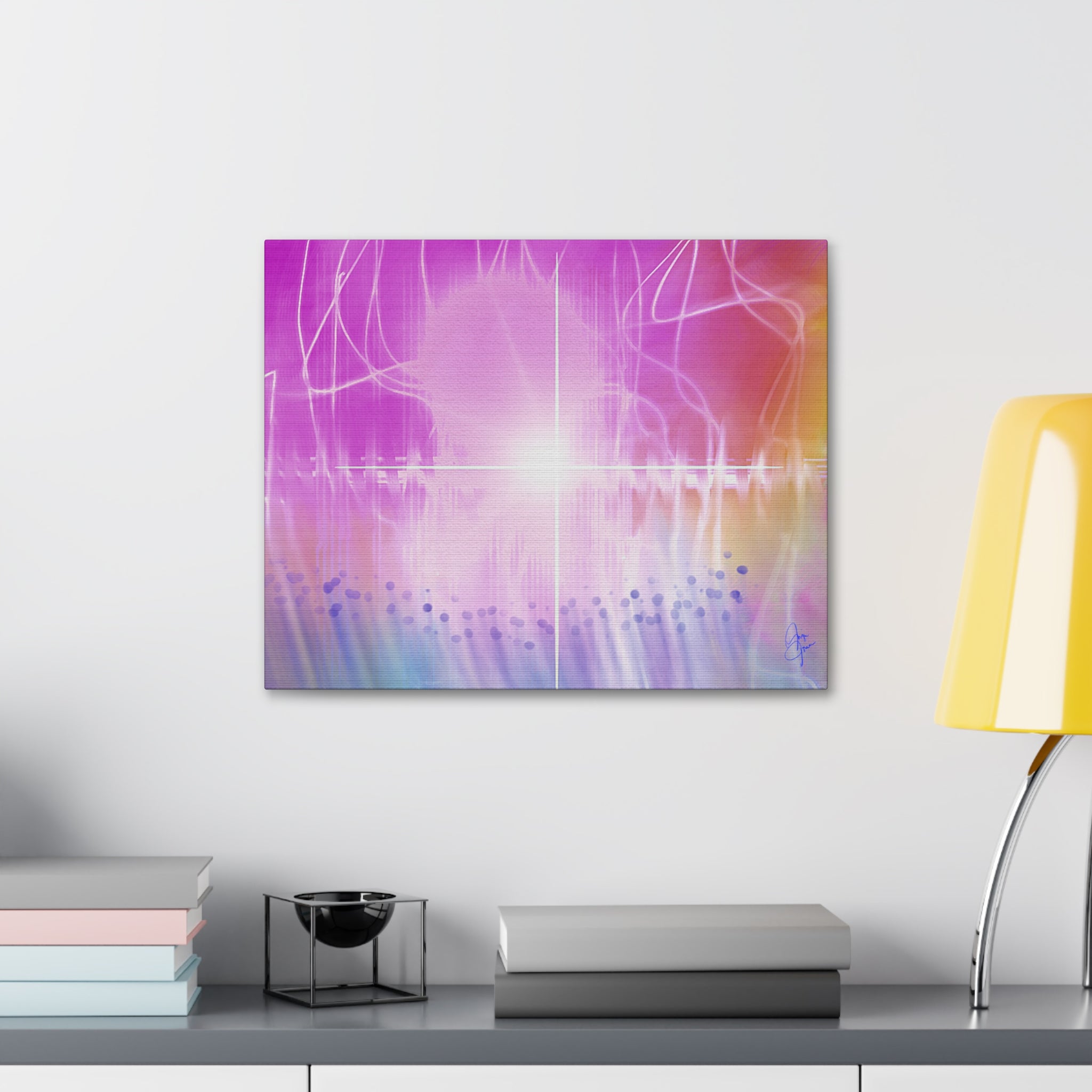 Abstract Radiant Light Canvas