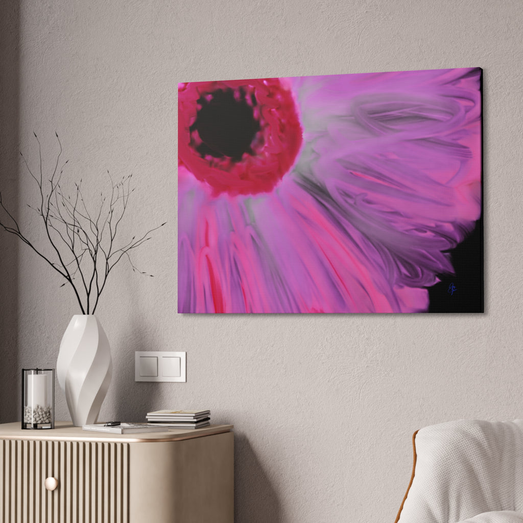 Pink Gerbera Canvas Wall Art – Vibrant Floral Stretched Canvas (1.5" Depth)
