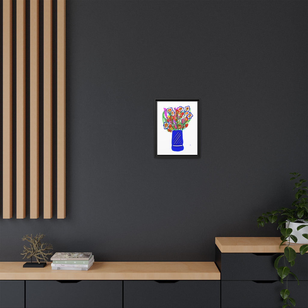 Floral Bouquet Matte Canvas Print — Framed Wall Art