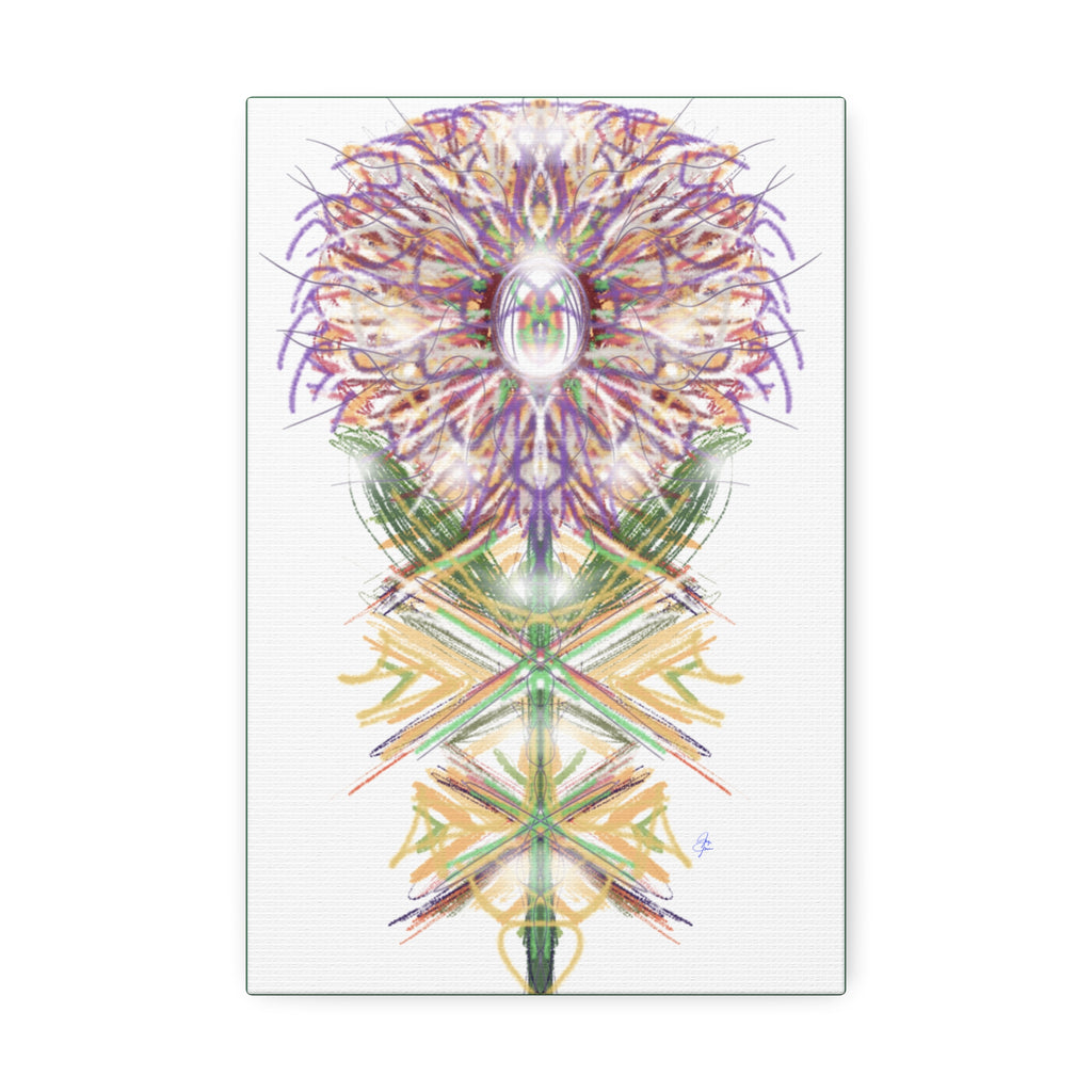 Floral Mandala Canvas Art — Stretched 1.5" Wall Decor
