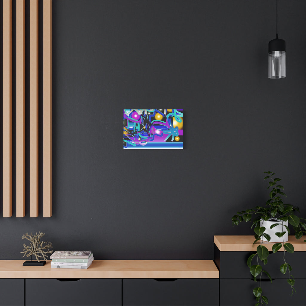 Contemporary City Lights Matte Canvas Wall Art — Stretched 1.25"
