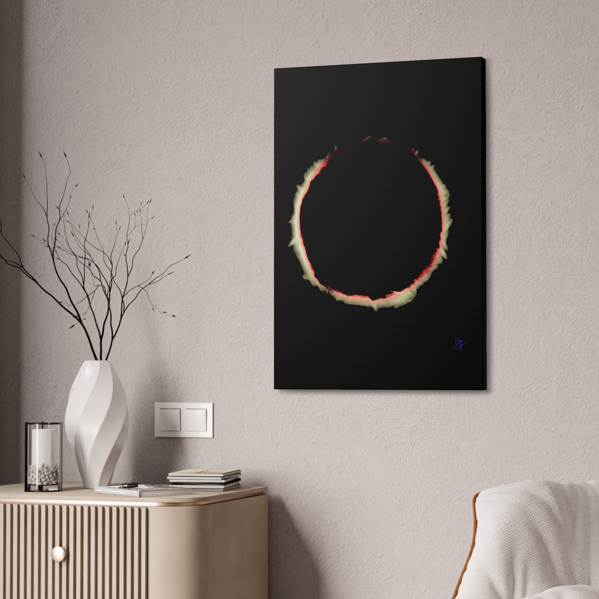 Solar Eclipse Canvas Stretched 1.5" — Wall Art Print