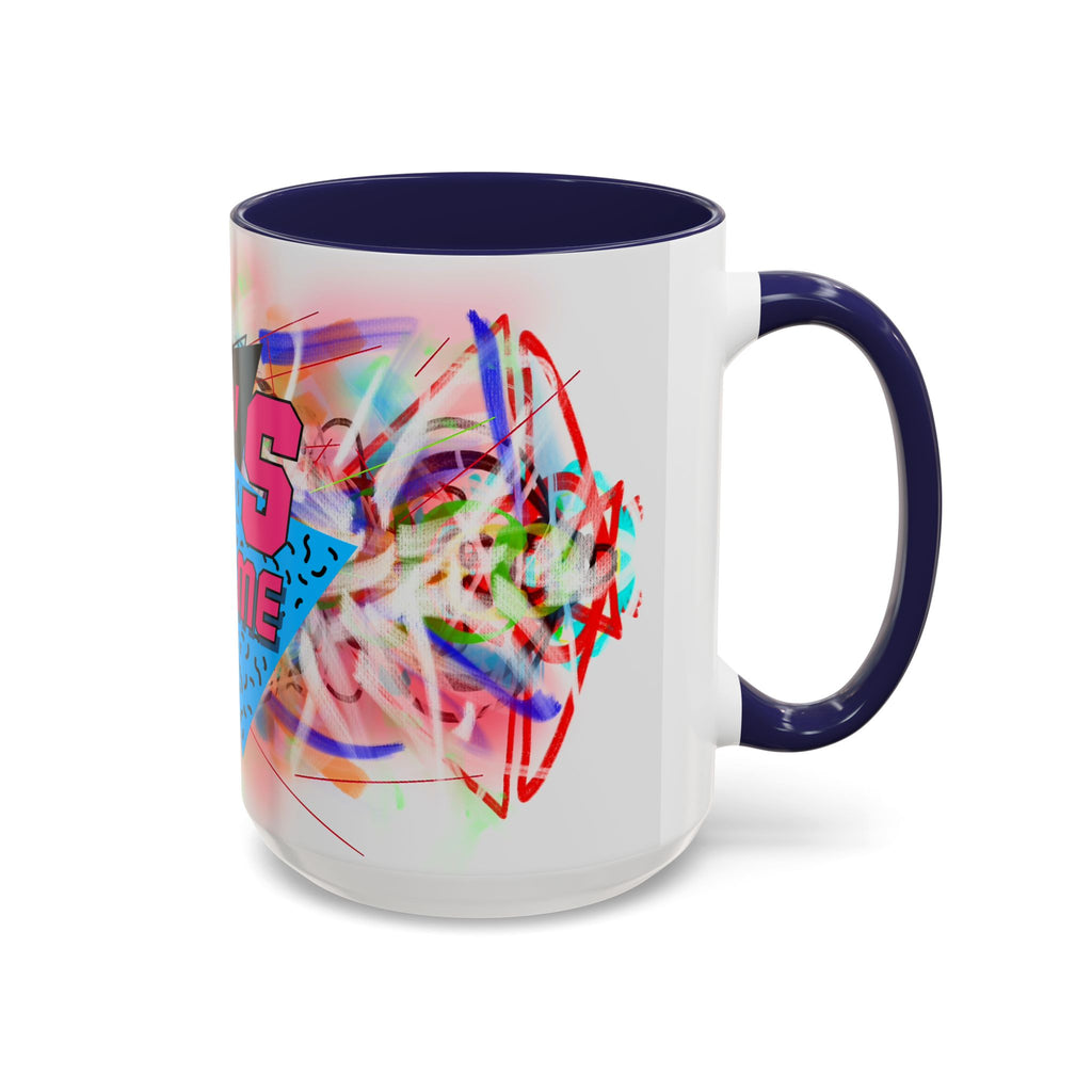 80's Made Me Retro Accent Coffee Mug — 11/15oz 80s Neon Vintage Gift
